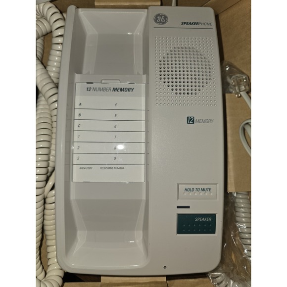 Vintage GE Speakerphone 2-9300 with 12 Number Memory Open Box - Picture 9 of 10